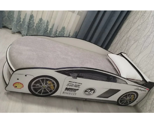 Кровать-машинка ''Ламба'' с подъёмным механизмом и матрасом